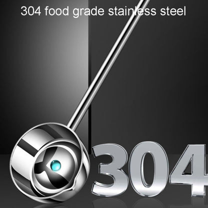 Kacheeg Stainless Steel Hot Oil Skillet Kitchen Small Oil Pouring Spoon, Style: 316 Triple Layer Steel