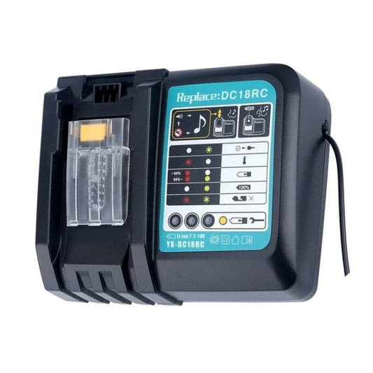 LUOMASHI Chargeur de batterie au lithium 18V pour Makita, Modèle : prise UE