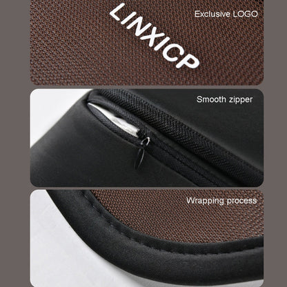 LINXICP 3 In 1 Car Seat Lumbar Cushion Summer Special Memory Foam Breathable Car Back Pad(Gray)