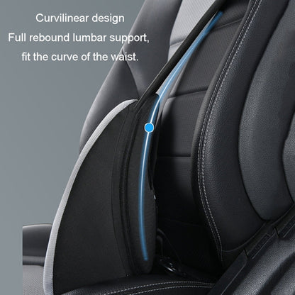 LINXICP 3 In 1 Car Seat Lumbar Cushion Summer Special Memory Foam Breathable Car Back Pad(Coffee)