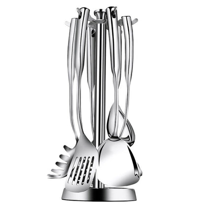 Kacheeg Household Stainless Steel Spatula Kitchenware Kitchen Cooking Tools, Style: Rice Spoon