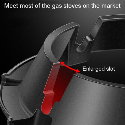 Kacheeg Household Gas Stove Gathering Fire Energy Saving Cover Kitchen Non-Slip Windscreen, Model: Four-Jawed
