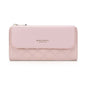 Baellerry N2403 Ladies Long Wallet with Multiple Card Slots Large Capacity Tri-fold Clutch Bag, Color: Pink