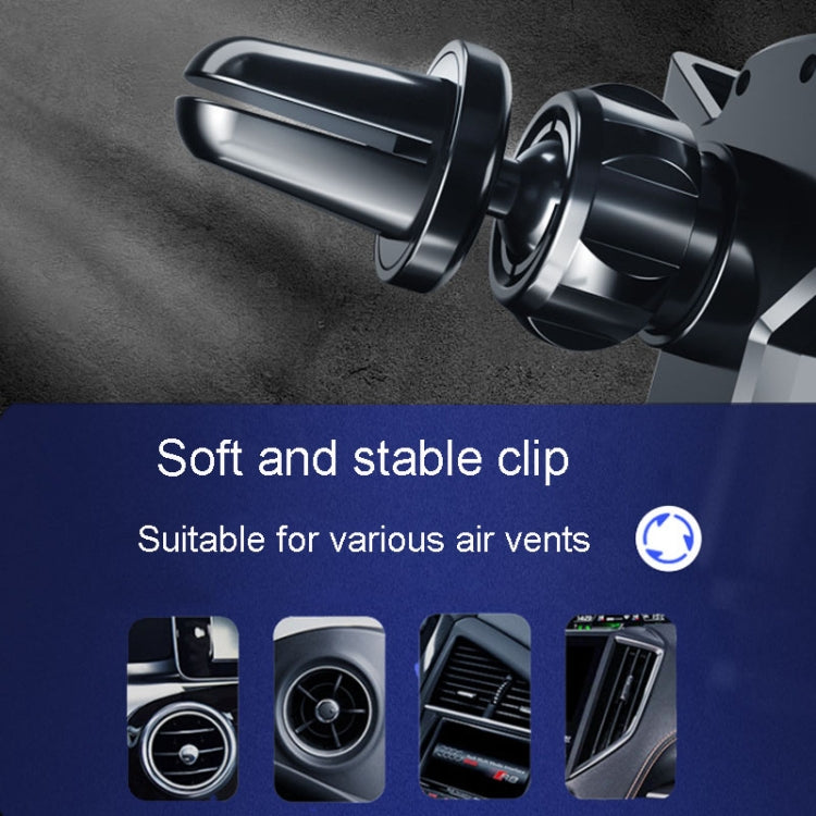 MCZBAO Car Gravity Cell Phone Holder Automotive Multifunctional Mirror Telescopic Navigation Mount, Size: Suction Cup(Silver)