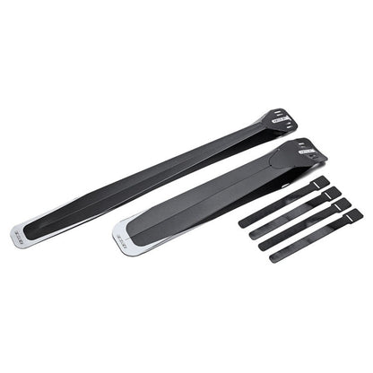 ENLEE E-641316 6pcs /Set Bicycle Extended Front And Rear Mudguards Road Bike Quick Detachable Fenders, Style: Black Model