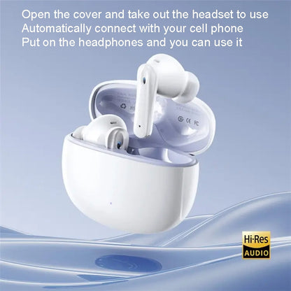 REMAX CozyPods W21N Dual Noise Reduction Bluetooth Earphone Music Call Wireless Earphone(Ivory White)