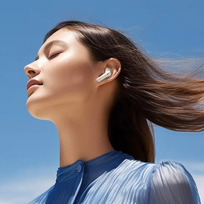 REMAX CozyPods W21N Dual Noise Reduction Bluetooth Earphone Music Call Wireless Earphone(Ivory White)