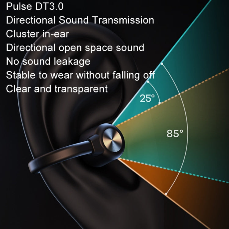 OpenBuds P2 Clip-On Bone Conduction Bluetooth Earphone Sports Music Wireless Earphone(Black)