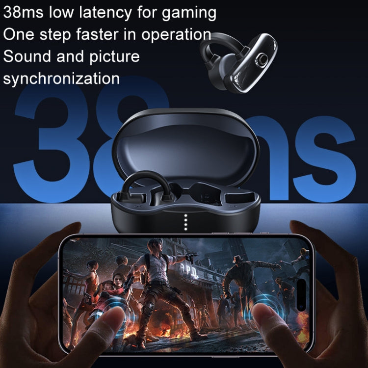 OpenBuds P2 Clip-On Bone Conduction Bluetooth Earphone Sports Music Wireless Earphone(White)