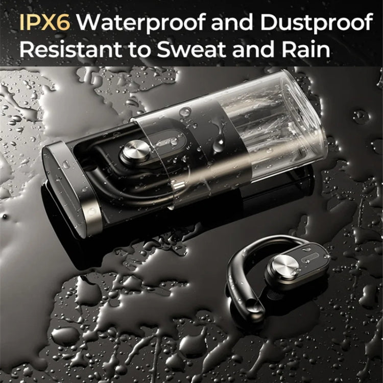 REMAX OpenBuds P3 Metal Open-Ear OWS Wireless Bluetooth Earphone(Black)