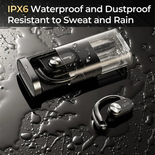 Écouteurs sans fil Bluetooth OWS à oreille ouverte en métal REMAX OpenBuds P3 (noir)