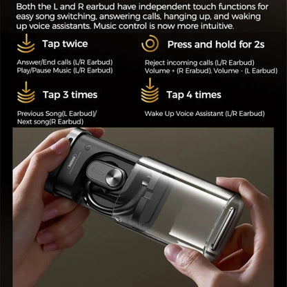 REMAX OpenBuds P3 Metal Open-Ear OWS Wireless Bluetooth Earphone(Black)