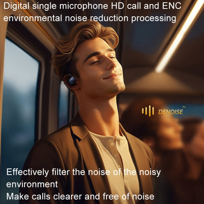 REMAX OpenBuds P5 Colorful Crystal Hanging Ear Air Conduction Bluetooth Earphone OWS Sports Music Wireless Earphone(Navy)