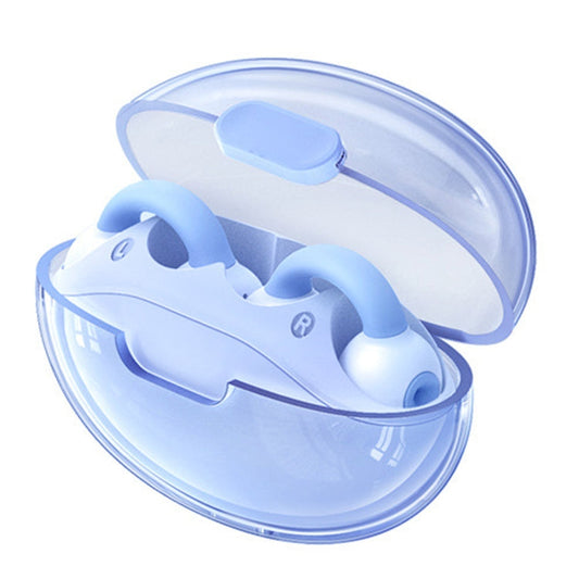 Écouteurs sans fil Bluetooth à clip d'oreille transparent REMAX CozyBuds W15, Écouteurs de sport OWS (Bleu)