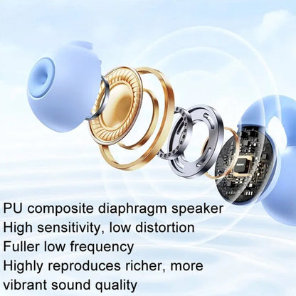 REMAX CozyBuds W15 Transparent Ear Clip Wireless Bluetooth Earphone OWS Sports Earphone(Blue)
