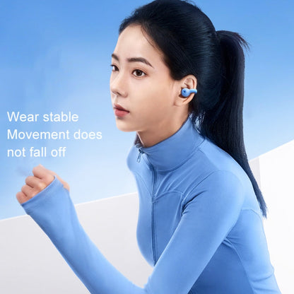 REMAX CozyBuds W15 Transparent Ear Clip Wireless Bluetooth Earphone OWS Sports Earphone(Blue)