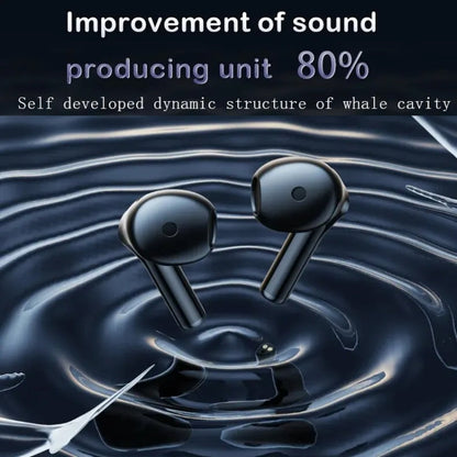 REMAX CozyBuds W18 Double ENC Intelligent Call Noise Reduction Wireless Earphone Transparent Shell Wireless Bluetooth Earphone(Ceramic White)
