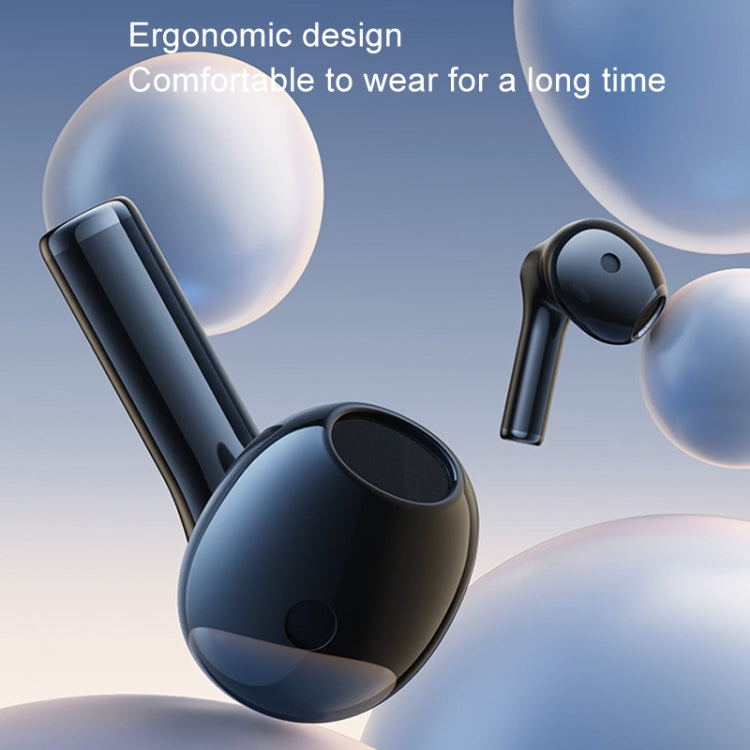 REMAX CozyBuds W18 Double ENC Intelligent Call Noise Reduction Wireless Earphone Transparent Shell Wireless Bluetooth Earphone(Ceramic White)