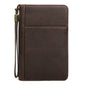 CONTACTS FAMILY CF5009 Genuine Leather Multifunctional Travel Convenient Cigar Box with Wrist Strap(Coffee)