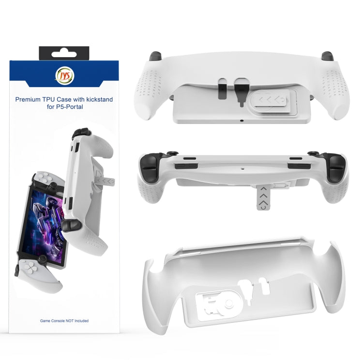 Pour poignée PlayStation Portal, étui de protection en TPU JYS avec support (Blanc)