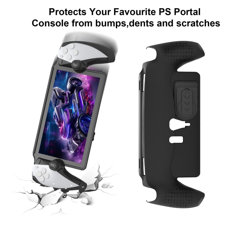 Pour poignée PlayStation Portal, étui de protection en TPU JYS avec support (Blanc)