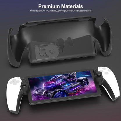 Pour poignée PlayStation Portal, étui de protection en TPU JYS avec support (Blanc)