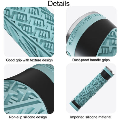 ENLEE E-235151 1pair Silicone Bicycle Covers Mountain Bike Cycling Grips With Handlebar Blocking(Light Green)