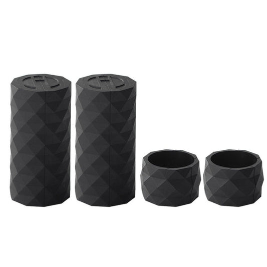 ENLEE E22805 4pcs/Set Support de sangle de guidon de vélo de route Anneau de fixation antidérapant pour levier de vélo (Noir)