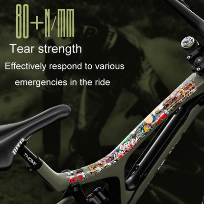 ENLEE E14611 10pcs /Set Bicycle TPU Invisible Film Road Bike Body Jersey Color Changing Membrane, Model: Caterpillar