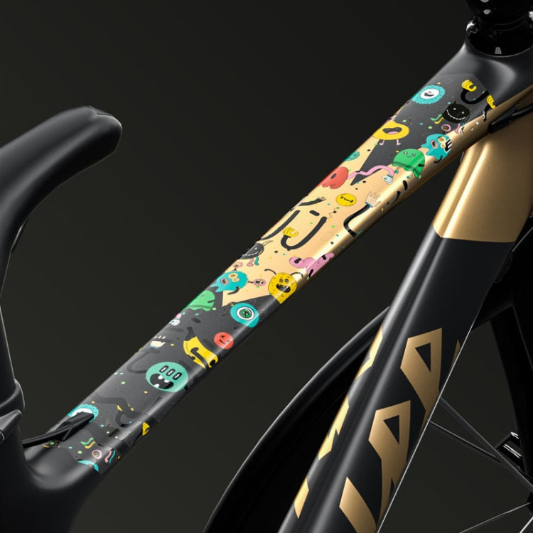 ENLEE E14611 10pcs /Set Bicycle TPU Invisible Film Road Bike Body Jersey Color Changing Membrane, Model: Caterpillar