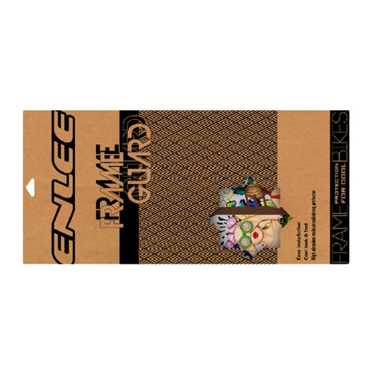 ENLEE E14611 10pcs /Set Bicycle TPU Invisible Film Road Bike Body Jersey Color Changing Membrane, Model: Orangutan