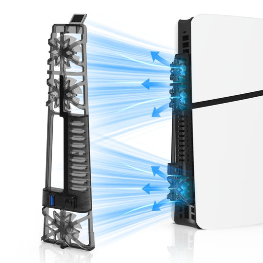 JYS-P5175 Pour Console PS5 Slim Version Disque Optique / Numérique Universelle Avec Ventilateur De Refroidissement Lumineux RVB Coloré
