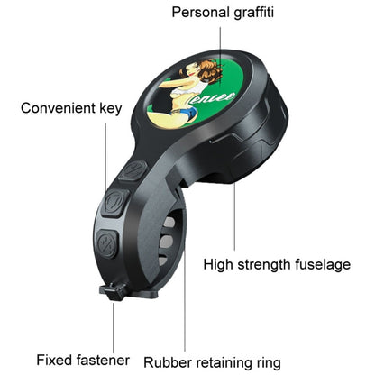ENLEE EL07 Bicycle Speaker Mountain Road Bike Bell Anti-Theft Alarms, Model: C Model
