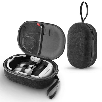JYS-MQ018 For Apple Vision Pro / Meta Quest 3 VR Glasses Storage Bag Anti-fall and Anti-scrape Portable Bag(Black)