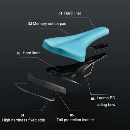 ENLEE ZD-B834 Bicycle Cushion Saddle Mountain Bike Shock Absorbing Seat, Style: Beauty