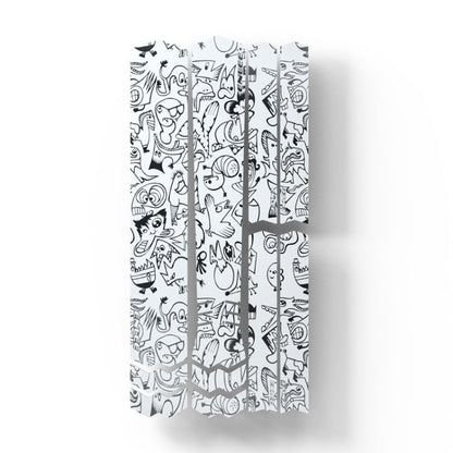 ENLEE E-2210 10pcs /Set Bicycle Jersey Stickers Mountain Bike Frame Protection Adhesive Tape, Model: Graffiti