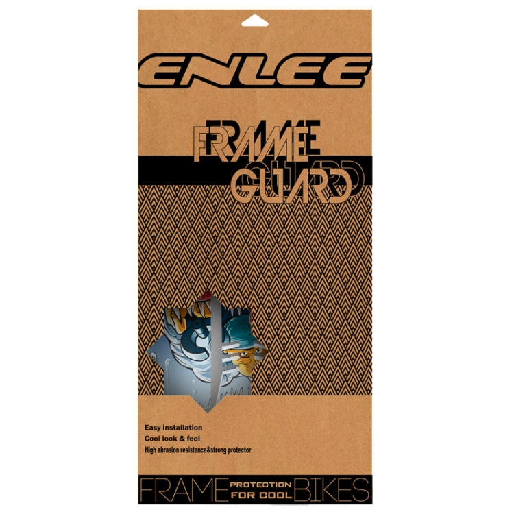 ENLEE E-2210 10pcs /Set Bicycle Jersey Stickers Mountain Bike Frame Protection Adhesive Tape, Model: Transparent