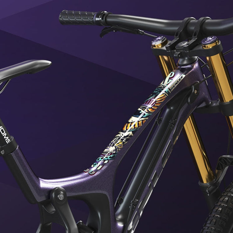 ENLEE E-2210 10pcs /Set Bicycle Jersey Stickers Mountain Bike Frame Protection Adhesive Tape, Model: Transparent