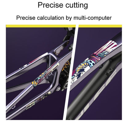 ENLEE E-2210 10pcs /Set Bicycle Jersey Stickers Mountain Bike Frame Protection Adhesive Tape, Model: Aurora