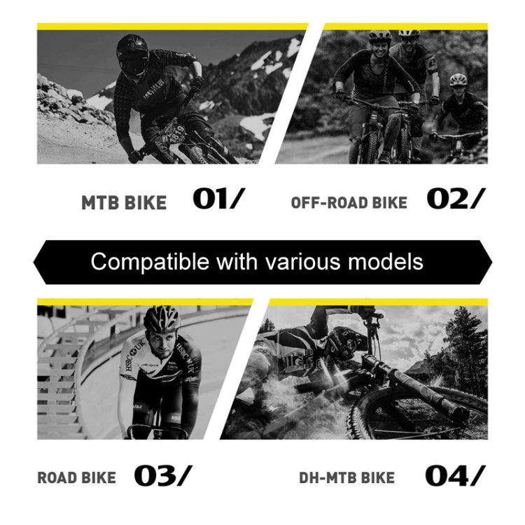 ENLEE E-2210 10pcs /Set Bicycle Jersey Stickers Mountain Bike Frame Protection Adhesive Tape, Model: Transparent