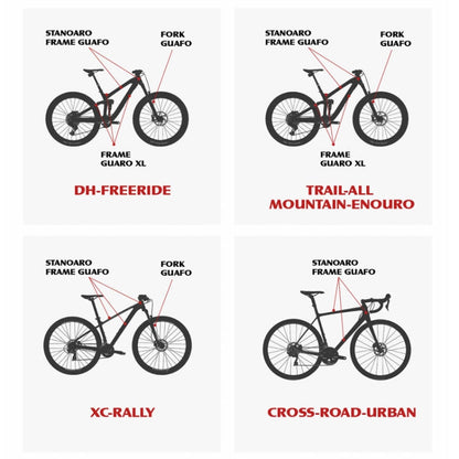 ENLEE E-2210 10pcs /Set Bicycle Jersey Stickers Mountain Bike Frame Protection Adhesive Tape, Model: Transparent