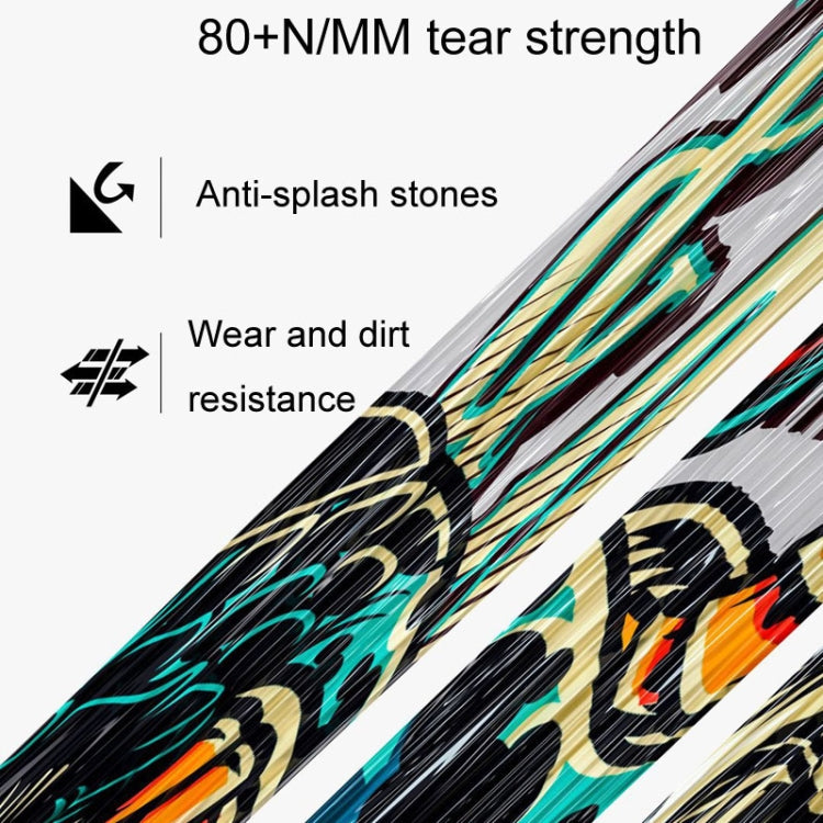 ENLEE E-2210 10pcs /Set Bicycle Jersey Stickers Mountain Bike Frame Protection Adhesive Tape, Model: Stripe