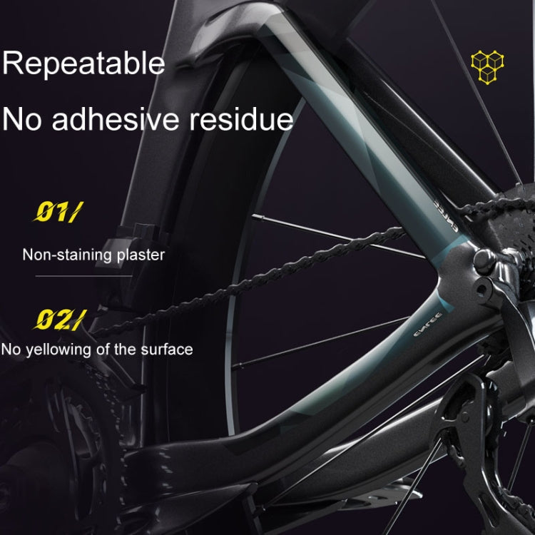 ENLEE E-2210 10pcs /Set Bicycle Jersey Stickers Mountain Bike Frame Protection Adhesive Tape, Model: Transparent