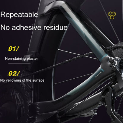 ENLEE E-2210 10pcs /Set Bicycle Jersey Stickers Mountain Bike Frame Protection Adhesive Tape, Model: Transparent