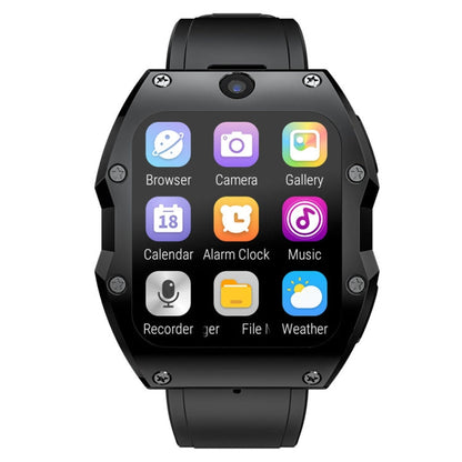 LOKMAT Appllp 3 Max 2.02-Inch Plug Card 4G Call Waterproof Sport Smart Watch With SOS(Black)