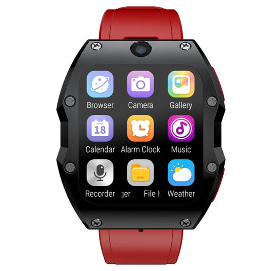 LOKMAT Appllp 3 Max 2.02-Inch Plug Card 4G Call Waterproof Sport Smart Watch With SOS(Claret)