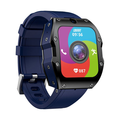 LOKMAT Appllp 3 Max Montre Intelligente Sportive Étanche avec Appel 4G et SOS, Écran 2.02 Pouces, Carte SIM (Bordeaux)