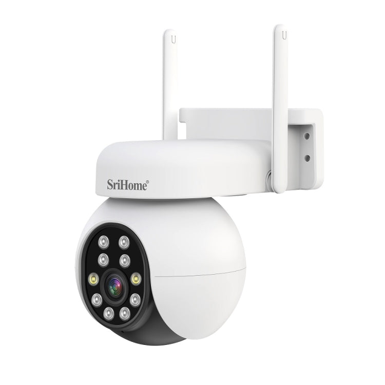 SriHome SH052 Caméra de Surveillance Extérieure PTZ IP Sans Fil 5MP AI Suivi Automatique Alarme Sonore et Lumineuse Vision Nocturne Couleur Starlight, Fiche : US