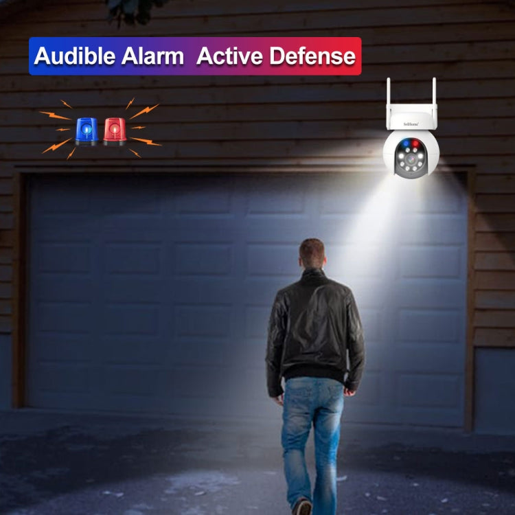SriHome SH052 Caméra de Surveillance Extérieure PTZ IP Sans Fil 5MP AI Suivi Automatique Alarme Sonore et Lumineuse Vision Nocturne Couleur Starlight, Fiche : US