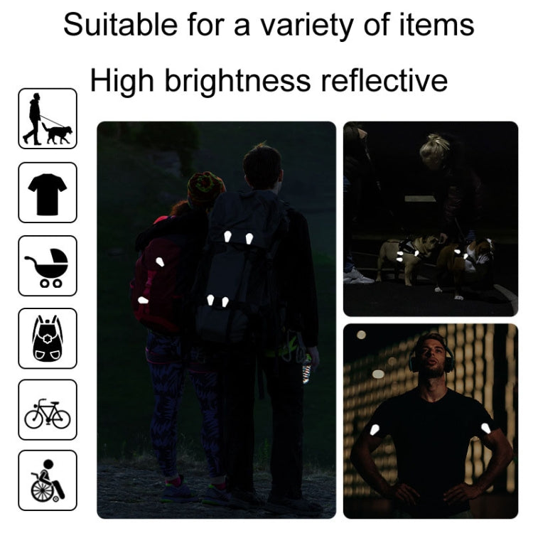 ENLEE EN-7855 Multifunctional Reflective Magnet Clip Outdoor Sports Night Running Safety Warning Stickers, Style: F Model
